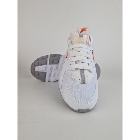 Nike Huarache Run GS White Sneaker Running KIDS Shoes - Picture 10 of 11